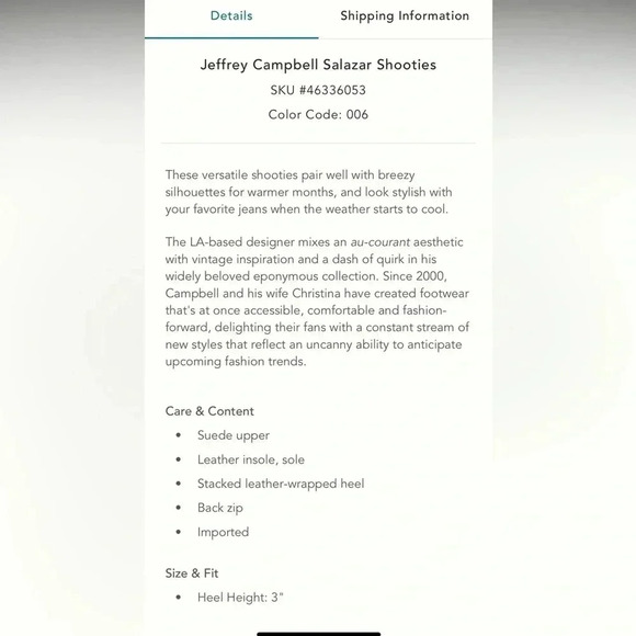 Anthropologie Jeffrey Campbell Salazar shooties boots heels gray suede 37 7 - Picture 15 of 17